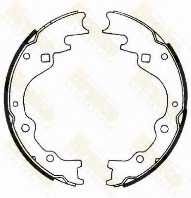 Brake ENGINEERING SH2322 Тормозные колодоки для KIA BONGO (Киа Бонго) Brake ENGINEERING SH2322 Тормозные колодоки для KIA BONGO (Киа Бонго)
