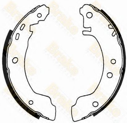Brake ENGINEERING SH2335 Тормозные колодоки для NISSAN PRIMERA (Ниссан Примера) Brake ENGINEERING SH2335 Тормозные колодоки для NISSAN PRIMERA (Ниссан Примера)