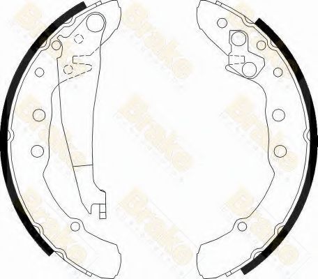 Brake ENGINEERING SH2426 Тормозные колодоки для AUDI 90 (Ауди 90) Brake ENGINEERING SH2426 Тормозные колодоки для AUDI 90 (Ауди 90)