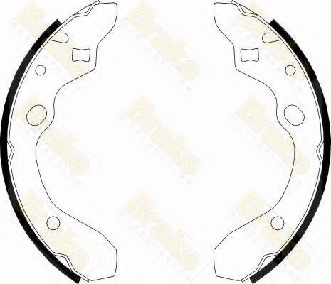 Brake ENGINEERING SH2492 Тормозные колодоки для MAZDA (Мазда) Brake ENGINEERING SH2492 Тормозные колодоки для MAZDA (Мазда)