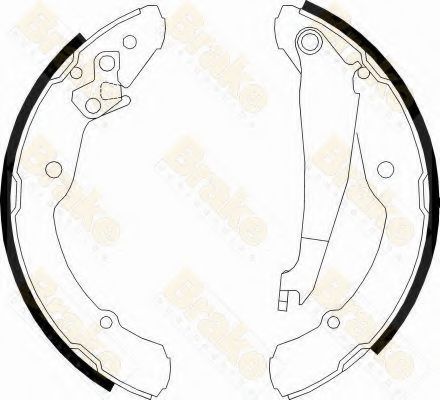 Brake ENGINEERING SH2501 Тормозные колодоки для VOLKSWAGEN NOVO FUSCA (Фольксваген Ноvо фусcа) Brake ENGINEERING SH2501 Тормозные колодоки для VOLKSWAGEN NOVO FUSCA (Фольксваген Ноvо фусcа)