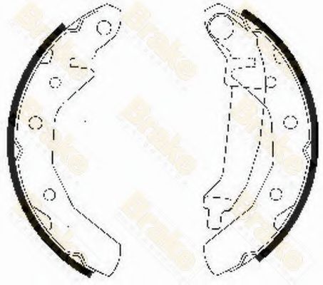 Brake ENGINEERING SH2510 Тормозные колодоки для PROTON SAGA II (Протон Сага 2) Brake ENGINEERING SH2510 Тормозные колодоки для PROTON SAGA II (Протон Сага 2)