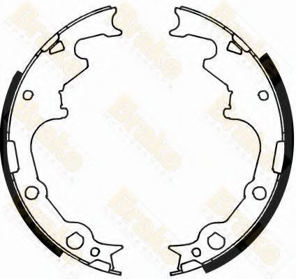 Brake ENGINEERING SH2518 Тормозные колодоки для JEEP (Джип) Brake ENGINEERING SH2518 Тормозные колодоки для JEEP (Джип)