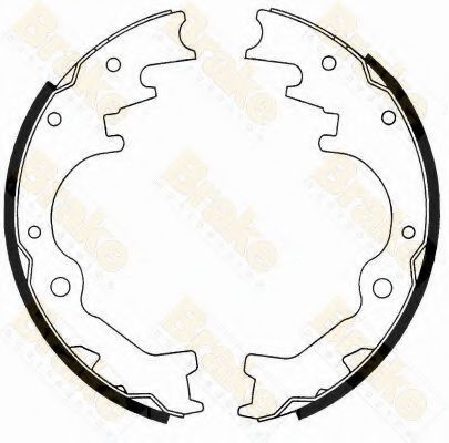 Brake ENGINEERING SH2521 Тормозные колодоки для MAZDA MPV I (Мазда Мпв 1) Brake ENGINEERING SH2521 Тормозные колодоки для MAZDA MPV I (Мазда Мпв 1)