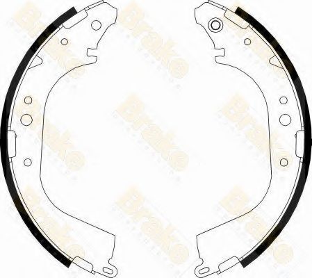 Brake ENGINEERING SH2522 Тормозные колодоки для TOYOTA LAND CRUISER 90 (Тойота/тоета Ленд крузер 90) Brake ENGINEERING SH2522 Тормозные колодоки для TOYOTA LAND CRUISER 90 (Тойота/тоета Ленд крузер 90)