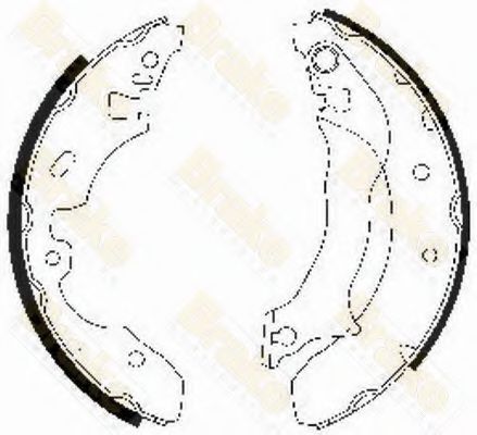 Brake ENGINEERING SH2533 Тормозные колодоки для FORD (Форд) Brake ENGINEERING SH2533 Тормозные колодоки для FORD (Форд)