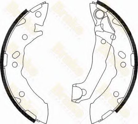 Brake ENGINEERING SH2550 Тормозные колодоки для HYUNDAI EXCEL (Хендай Эxcэл) Brake ENGINEERING SH2550 Тормозные колодоки для HYUNDAI EXCEL (Хендай Эxcэл)