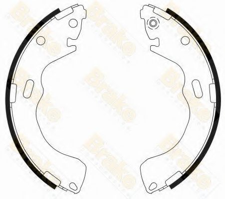 Brake ENGINEERING SH2551 Тормозные колодоки для MAZDA (Мазда) Brake ENGINEERING SH2551 Тормозные колодоки для MAZDA (Мазда)