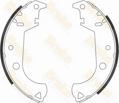 Brake ENGINEERING SH2596 Тормозные колодоки для FIAT (Фиат) Brake ENGINEERING SH2596 Тормозные колодоки для FIAT (Фиат)