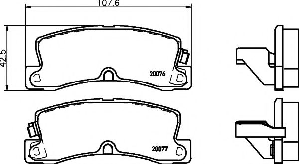 TEXTAR 2007601 Тормозные колодки для TOYOTA COROLLA FX (Тойота/тоета Cоролла инфинити фх) TEXTAR 2007601 Тормозные колодки для TOYOTA COROLLA FX (Тойота/тоета Cоролла инфинити фх)
