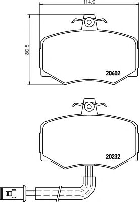 TEXTAR 2023201 Тормозные колодки для DAIMLER (Даймлер) TEXTAR 2023201 Тормозные колодки для DAIMLER (Даймлер)