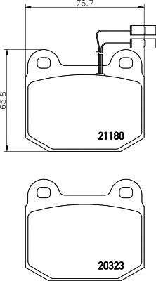 TEXTAR 2032304 Тормозные колодки для ALFA ROMEO RZ (Альфа ромео Рз) TEXTAR 2032304 Тормозные колодки для ALFA ROMEO RZ (Альфа ромео Рз)