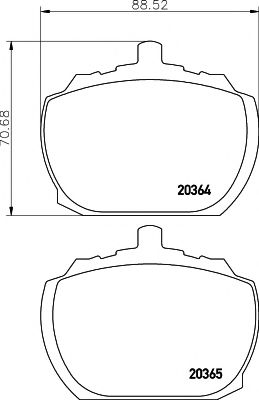 TEXTAR 2036404 Тормозные колодки для ROVER 2000-3500 (Ровер 2000-3500) TEXTAR 2036404 Тормозные колодки для ROVER 2000-3500 (Ровер 2000-3500)