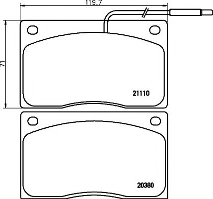 TEXTAR 2038002 Тормозные колодки для RENAULT MASTER I (Рено Мастэр и) TEXTAR 2038002 Тормозные колодки для RENAULT MASTER I (Рено Мастэр и)