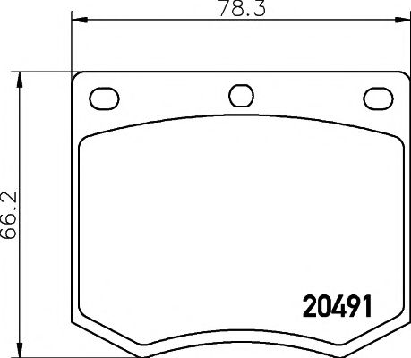 TEXTAR 2049105 Тормозные колодки для FORD GRANADA (Форд Гранада) TEXTAR 2049105 Тормозные колодки для FORD GRANADA (Форд Гранада)