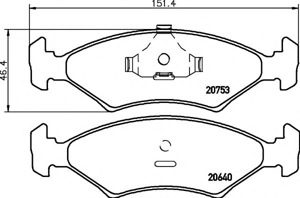 TEXTAR 2075303 Тормозные колодки для FORD FIESTA (Форд Фиэста) TEXTAR 2075303 Тормозные колодки для FORD FIESTA (Форд Фиэста)