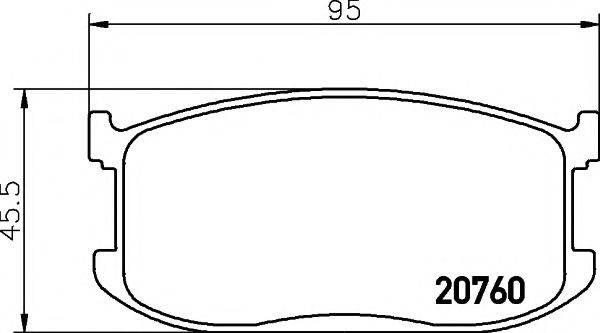 TEXTAR 2076001 Тормозные колодки для MAZDA GLC II (Мазда Глc 2) TEXTAR 2076001 Тормозные колодки для MAZDA GLC II (Мазда Глc 2)
