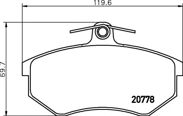 TEXTAR 2077802 Тормозные колодки для AUDI 90 (Ауди 90) TEXTAR 2077802 Тормозные колодки для AUDI 90 (Ауди 90)