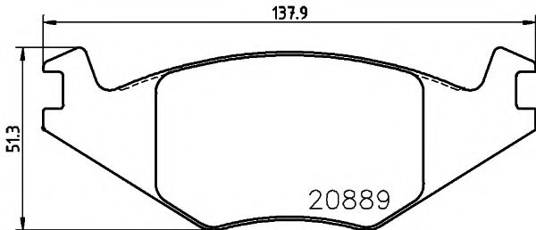 TEXTAR 2088902 Тормозные колодки для VOLKSWAGEN JETTA II (Фольксваген Жэтта 2) TEXTAR 2088902 Тормозные колодки для VOLKSWAGEN JETTA II (Фольксваген Жэтта 2)
