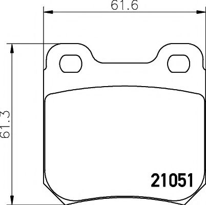 TEXTAR 2105101 Тормозные колодки для OPEL OMEGA A (Опель Омэга а) TEXTAR 2105101 Тормозные колодки для OPEL OMEGA A (Опель Омэга а)