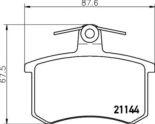 TEXTAR 2114401 Тормозные колодки для AUDI 90 (Ауди 90) TEXTAR 2114401 Тормозные колодки для AUDI 90 (Ауди 90)