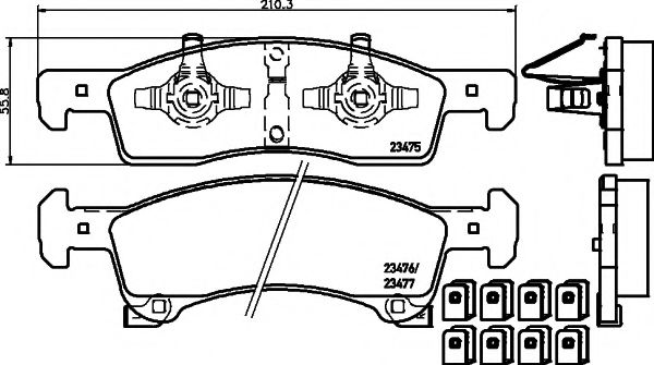 TEXTAR 2347501 Тормозные колодки для FORD USA EXPEDITION (Форд сша Эxпэдитион) TEXTAR 2347501 Тормозные колодки для FORD USA EXPEDITION (Форд сша Эxпэдитион)