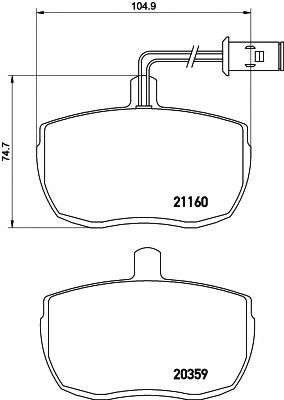 TEXTAR 2116002 Тормозные колодки для ROVER 2000-3500 (Ровер 2000-3500) TEXTAR 2116002 Тормозные колодки для ROVER 2000-3500 (Ровер 2000-3500)