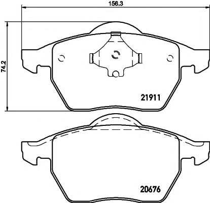 TEXTAR 2191102 Тормозные колодки для AUDI TT (Ауди Тт) TEXTAR 2191102 Тормозные колодки для AUDI TT (Ауди Тт)