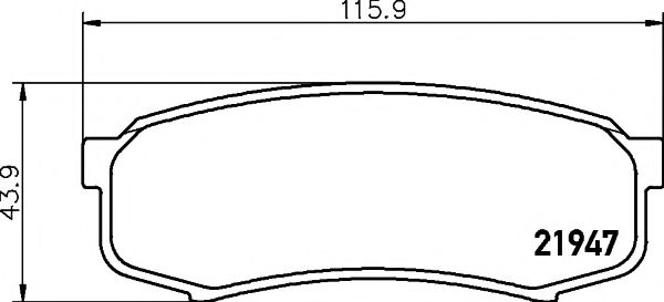 TEXTAR 2194701 Тормозные колодки для TOYOTA (FAW) LAND CRUISER 100 (Тойота/тоета (фав) Ленд крузер 100) TEXTAR 2194701 Тормозные колодки для TOYOTA (FAW) LAND CRUISER 100 (Тойота/тоета (фав) Ленд крузер 100)