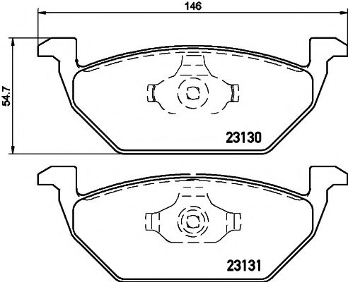 TEXTAR 2313001 Тормозные колодки для VOLKSWAGEN (Фольксваген) TEXTAR 2313001 Тормозные колодки для VOLKSWAGEN (Фольксваген)