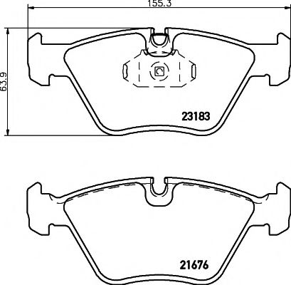 TEXTAR 2318302 Тормозные колодки для BMW (Бмв) TEXTAR 2318302 Тормозные колодки для BMW (Бмв)