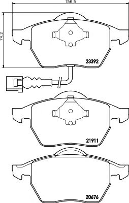 TEXTAR 2339201 Тормозные колодки для AUDI TT (Ауди Тт) TEXTAR 2339201 Тормозные колодки для AUDI TT (Ауди Тт)