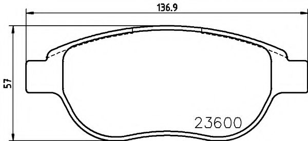 TEXTAR 2360001 Тормозные колодки для PEUGEOT 207 (Пежо 207) TEXTAR 2360001 Тормозные колодки для PEUGEOT 207 (Пежо 207)