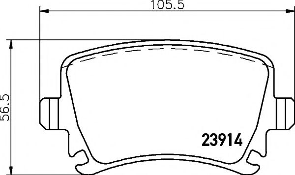 TEXTAR 2391401 Тормозные колодки для AUDI TT (Ауди Тт) TEXTAR 2391401 Тормозные колодки для AUDI TT (Ауди Тт)