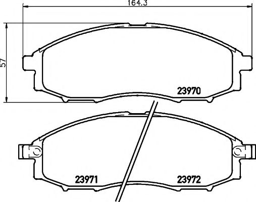 TEXTAR 2397001 Тормозные колодки для NISSAN PICKUP III (Ниссан Пиcкуп 3) TEXTAR 2397001 Тормозные колодки для NISSAN PICKUP III (Ниссан Пиcкуп 3)