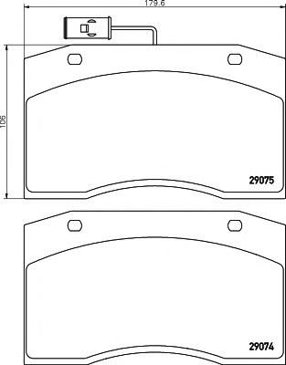 TEXTAR 2907503 Тормозные колодки для IVECO CITY CLASS (Ивеко Cитъ cласс)