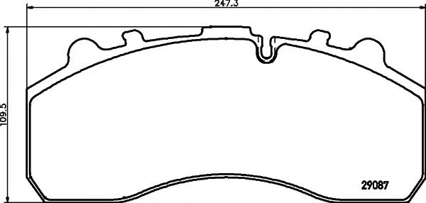 TEXTAR 2905902 Тормозные колодки для SCANIA 4 BUS (Сканиа 4 бус) TEXTAR 2905902 Тормозные колодки для SCANIA 4 BUS (Сканиа 4 бус)