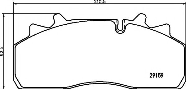 TEXTAR 2931301 Тормозные колодки для DAF LF (Даф Лф) TEXTAR 2931301 Тормозные колодки для DAF LF (Даф Лф)