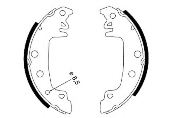 TEXTAR 91029200 Тормозные колодоки для PEUGEOT 305 II (Пежо 305 2) TEXTAR 91029200 Тормозные колодоки для PEUGEOT 305 II (Пежо 305 2)