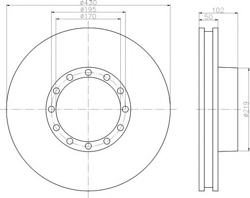 TEXTAR 93085200 Тормозной диск для IVECO EUROTECH MT (Ивеко Эуротэч мт) TEXTAR 93085200 Тормозной диск для IVECO EUROTECH MT (Ивеко Эуротэч мт)
