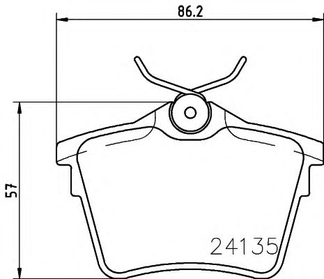 TEXTAR 2413501 Тормозные колодки для PEUGEOT 407 (Пежо 407) TEXTAR 2413501 Тормозные колодки для PEUGEOT 407 (Пежо 407)