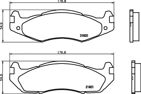 TEXTAR 2182001 Тормозные колодки для JEEP CHEROKEE (Джип Чироки) TEXTAR 2182001 Тормозные колодки для JEEP CHEROKEE (Джип Чироки)