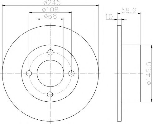TEXTAR 92026100 Тормозной диск для AUDI 100 (Ауди 100) TEXTAR 92026100 Тормозной диск для AUDI 100 (Ауди 100)