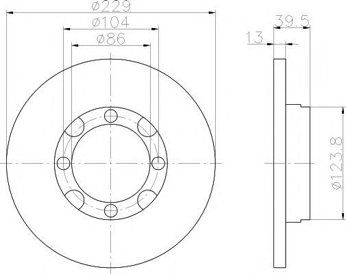 TEXTAR 92062500 Тормозной диск для MITSUBISHI COLT I (Митсубиши/митсубиси Cолт и) TEXTAR 92062500 Тормозной диск для MITSUBISHI COLT I (Митсубиши/митсубиси Cолт и)