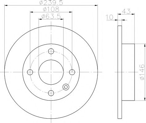 TEXTAR 92050900 Тормозной диск для FORD FIESTA (Форд Фиэста) TEXTAR 92050900 Тормозной диск для FORD FIESTA (Форд Фиэста)
