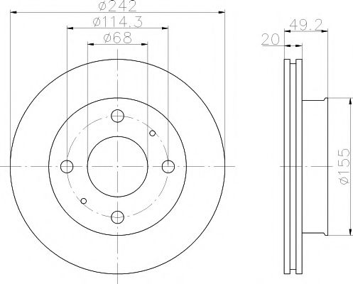 TEXTAR 92056200 Тормозной диск для NISSAN PRIMERA (Ниссан Примера) TEXTAR 92056200 Тормозной диск для NISSAN PRIMERA (Ниссан Примера)