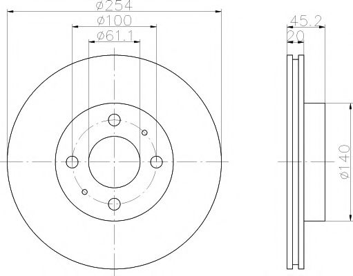TEXTAR 92094000 Тормозной диск для NISSAN (Ниссан) TEXTAR 92094000 Тормозной диск для NISSAN (Ниссан)