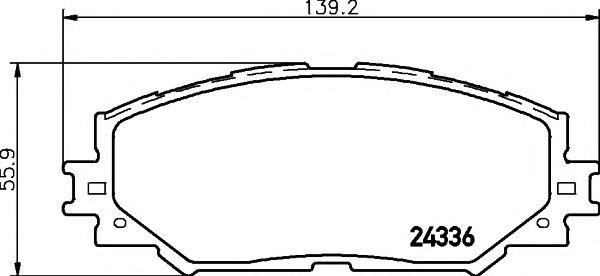 TEXTAR 2433601 Тормозные колодки для TOYOTA (FAW) COROLLA EX (Тойота/тоета (фав) Cоролла эx) TEXTAR 2433601 Тормозные колодки для TOYOTA (FAW) COROLLA EX (Тойота/тоета (фав) Cоролла эx)