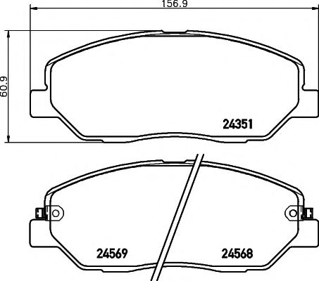 TEXTAR 2435101 Тормозные колодки для SSANGYONG KORANDO (Сан-янг/санянг Корандо) TEXTAR 2435101 Тормозные колодки для SSANGYONG KORANDO (Сан-янг/санянг Корандо)