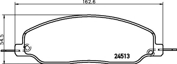 TEXTAR 2451301 Тормозные колодки для FORD-USA (Форд-уса) TEXTAR 2451301 Тормозные колодки для FORD-USA (Форд-уса)